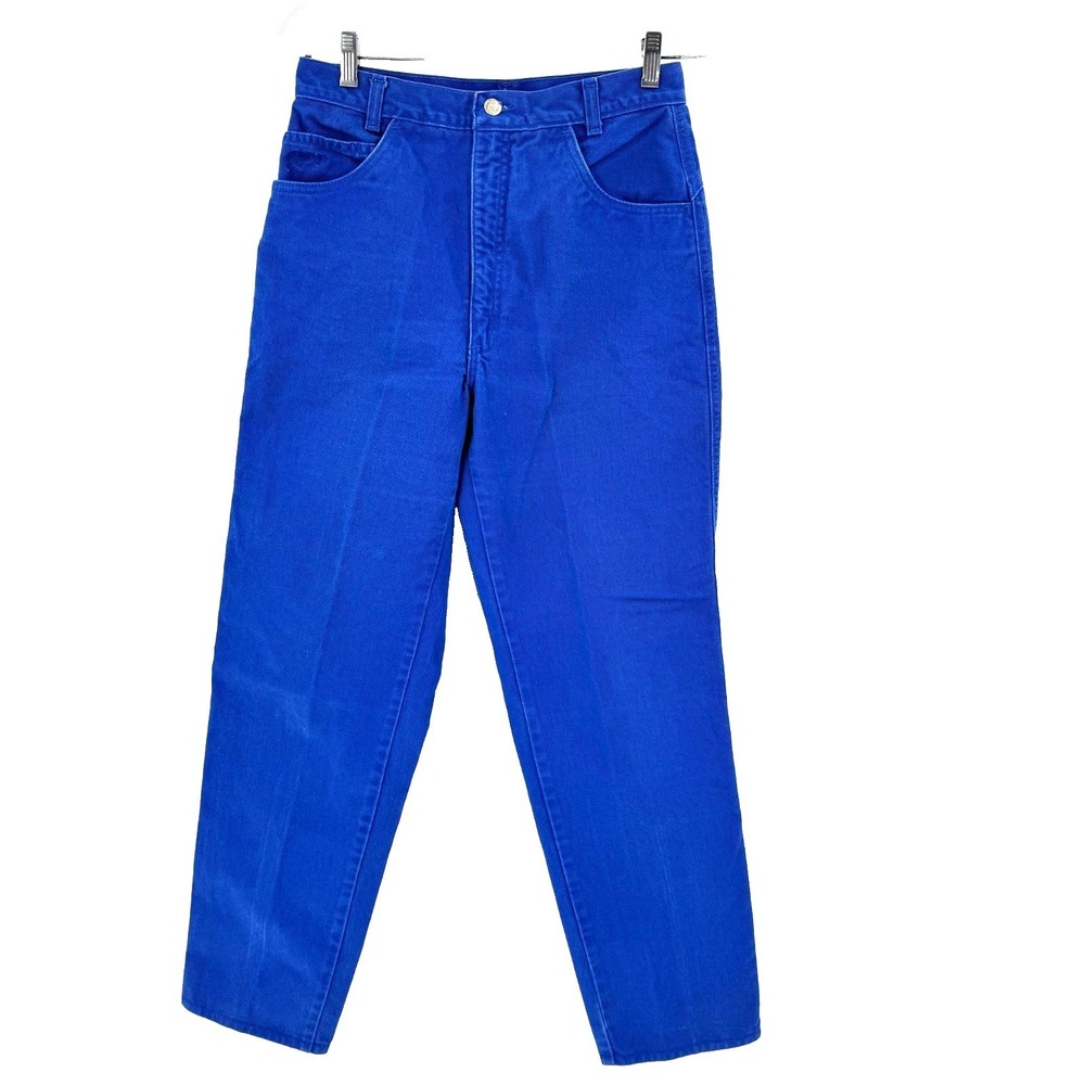 Vintage Roper Bareback Bow Jeans‎ Women's 11 Royal Blue Landman Cowgirl USA Made